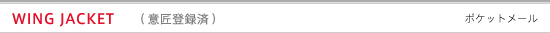 WING JACKET (Design registration complete)